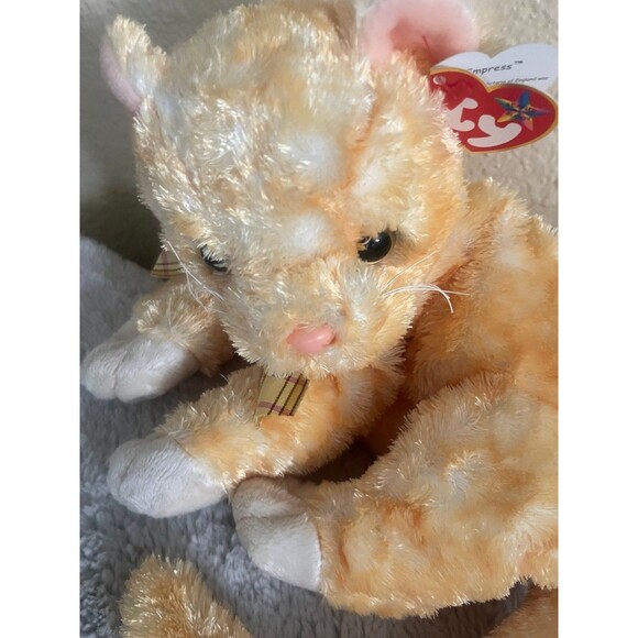 Ty Beanie Buddy Empress Golden Tabby Cat - Picture 2 of 8